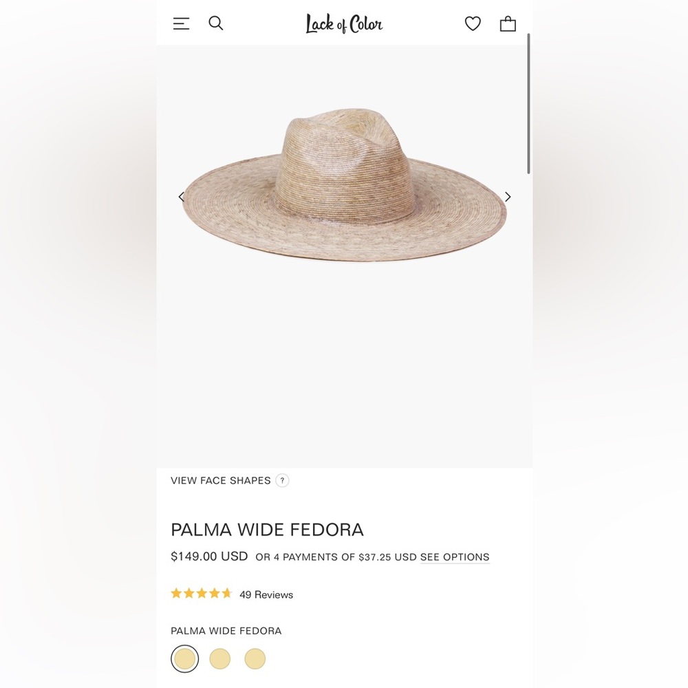 Lack of Color Paloma Wide Brim Straw Hat